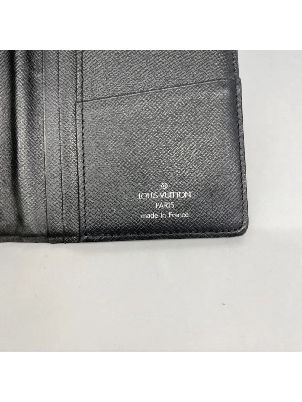 Louis Vuitton Wallet Damier Graphite Portefeuille Brazza Black Gray Vintage